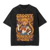 Sailor Moon "Usagi Tsukino Cheeky Pose" Vintage Wash Anime Black Women And Men T-Shirt