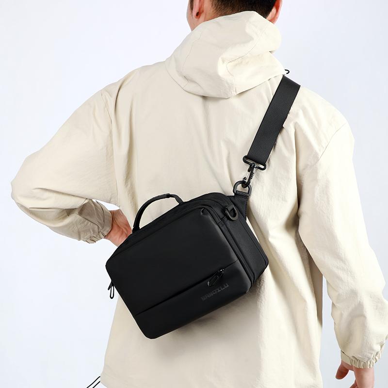 Shoulder Bag Horizontal Crossbody Mens Bag Sports Bag Business Messenger Bag Chest Bag