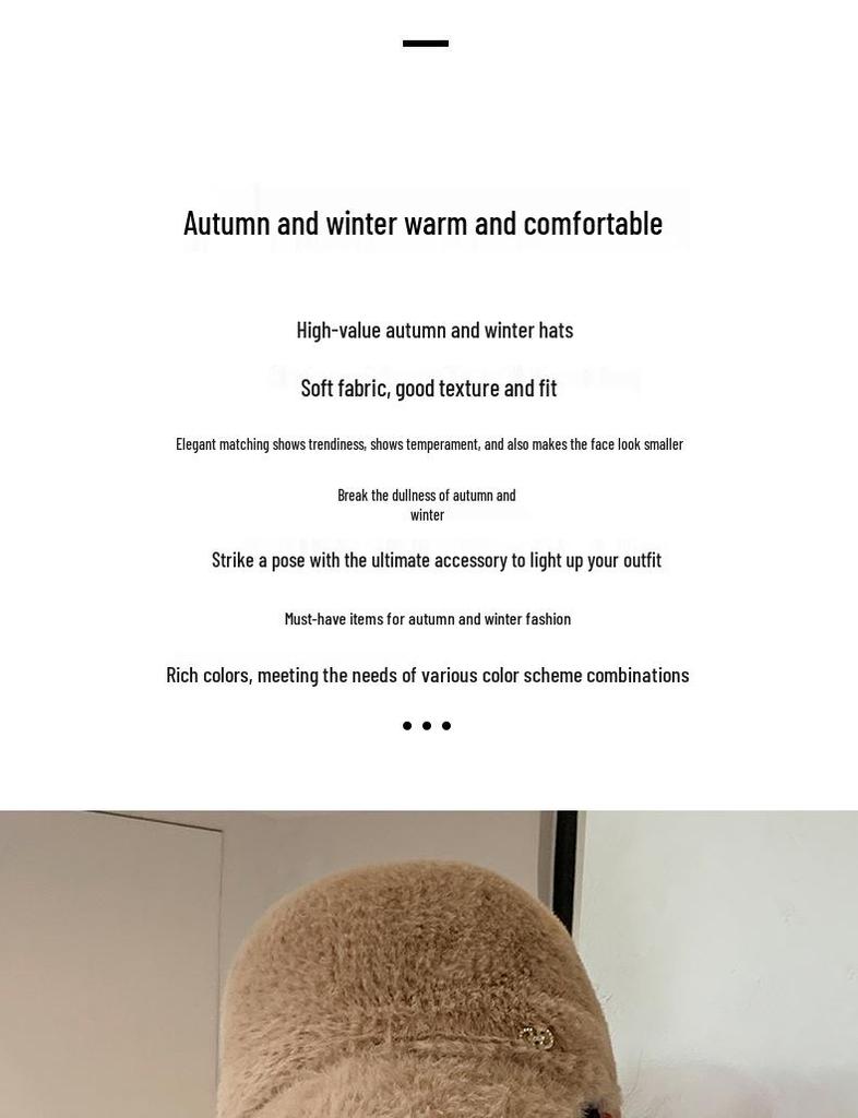 Plüsch-Baseballkappe im koreanischen Stil: Dick, Warm, Winddicht, für Großen Kopfumfang, Perfekt für Herbst- und Winter-Outdoor-Reisen.