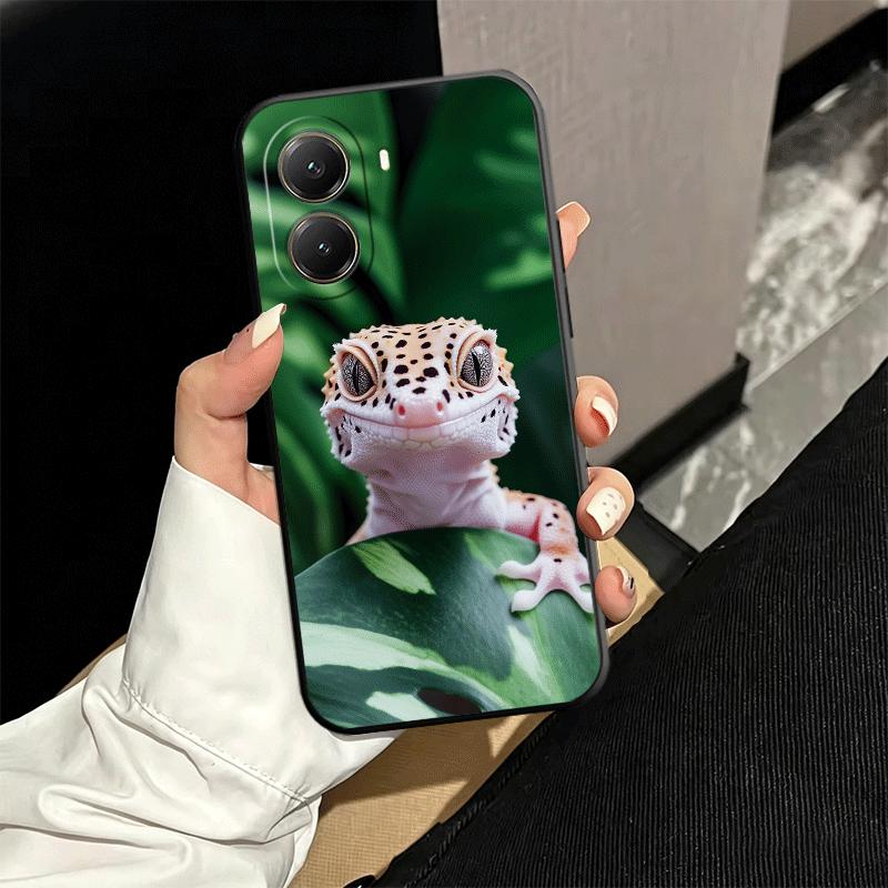 Lizards Geckos Cute Pet Soft Phone Case for Xiaomi Poco X5 X6 X7 X8 Pro Max X3 F7 F8 Ultra M8 M7 M6 M5 Redmi 15 15C 14C 13C 12C