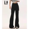 :CHOCOOLATE High-Waist Micro-Flare Casual Pants