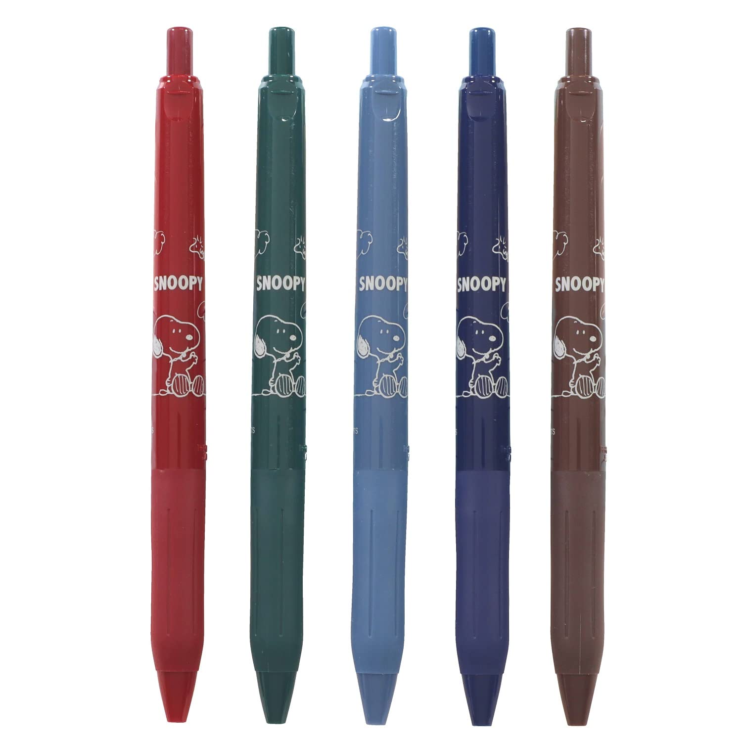 

BSS Snoopy Sarasa Ballpoint Vintage ES400 Water-Based Pen, 0.5, Color, 5-Color Set,