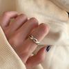 S925 Sterling Silver Retro-Style Heavywork Index Finger Ring