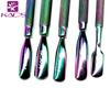 KADS 1 Cuticle Nipper 5 Cuticle Stainless Magical Cuticle Cuticle Nail Care Tool Set & Pushers, Steel, Colors, Care, Pusher, (1)