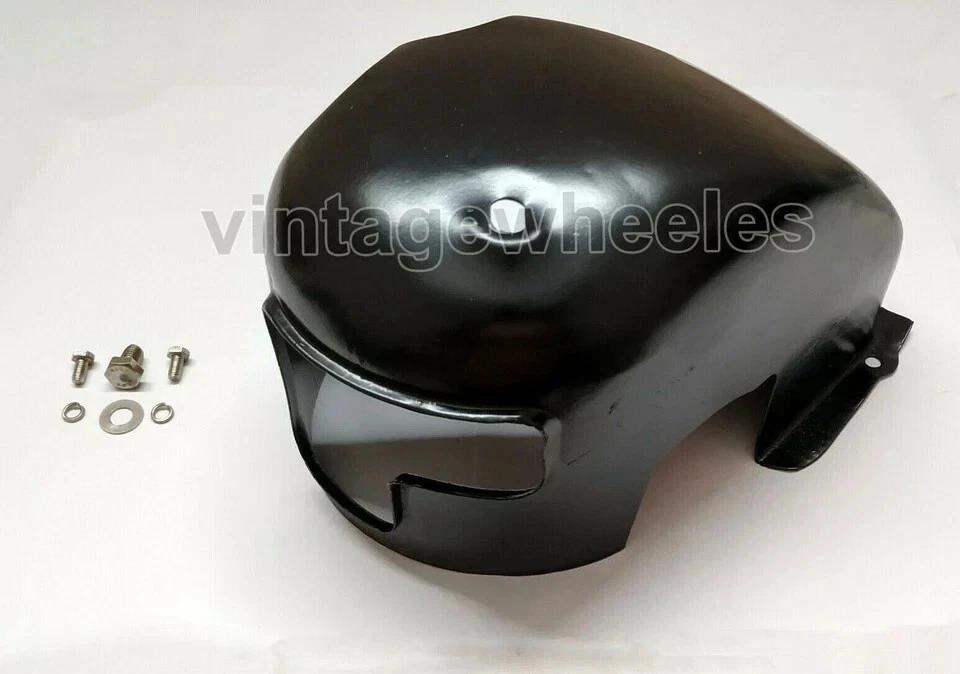 Lambretta GP-LI-SX-TV Black Cylinder Head Cowl & Stainless Steel Fixings Kit