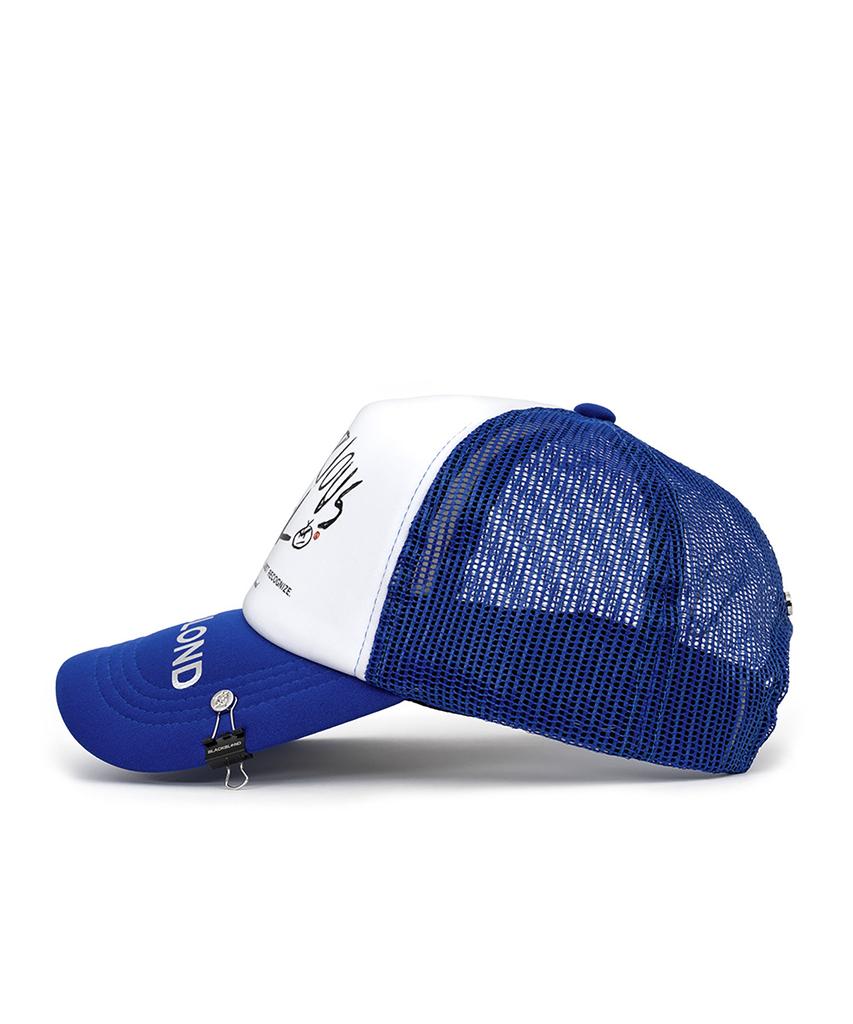 BLACKBLOND Vividi Rescul Trucker Mesh Cap (Blue)