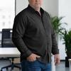 Men's Big and Tall Loose Fit Casual Button Down Shirt Long Sleeve Lightweight Business Dress Shirt