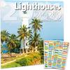 Lighthouses Calendar 2026 - Deluxe 2026 Light Beacon Wall Calendar Bundle with Over 100 Reminder Stickers (Lighthouse Themed Gifts, Office Supplies)