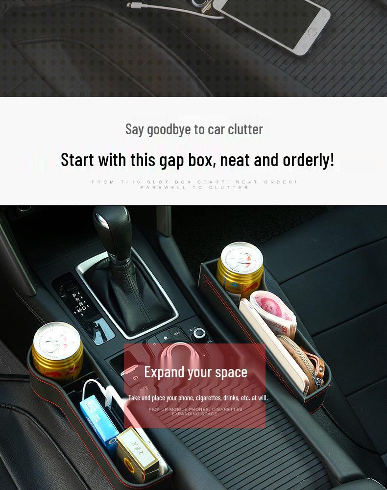 Autositz Lückenfüller und Armlehnenkonsolen Aufbewahrungsbox