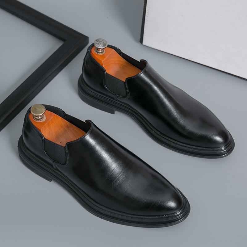 Fashion Fashion Leather Men Casual Shoes Male Slip On Flats Handmade Hot Sale Loafers Classic Mens Formal Dress Business Shoes Moccasins