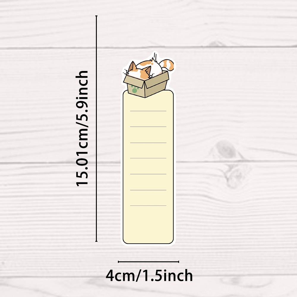30PCS Cute Cat Bookmark Nostalgia Reading Book DIY Card Luggage Skateboard Home Living Stationery Community Creative Bookmark