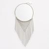 Charm Multi Layer Necklace Silver Metal Chain Mesh Choker Simple Bohemian Collarbone Chain  Women