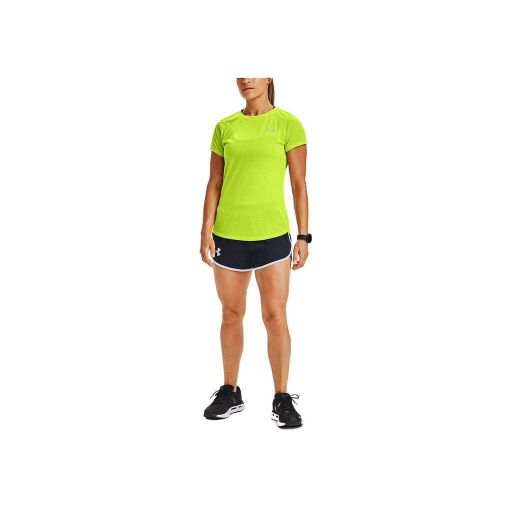 Under Armour Fly-By 2.0 Casual Sports Logo Pattern Loose Shorts Women Shorts Black 1356199-001