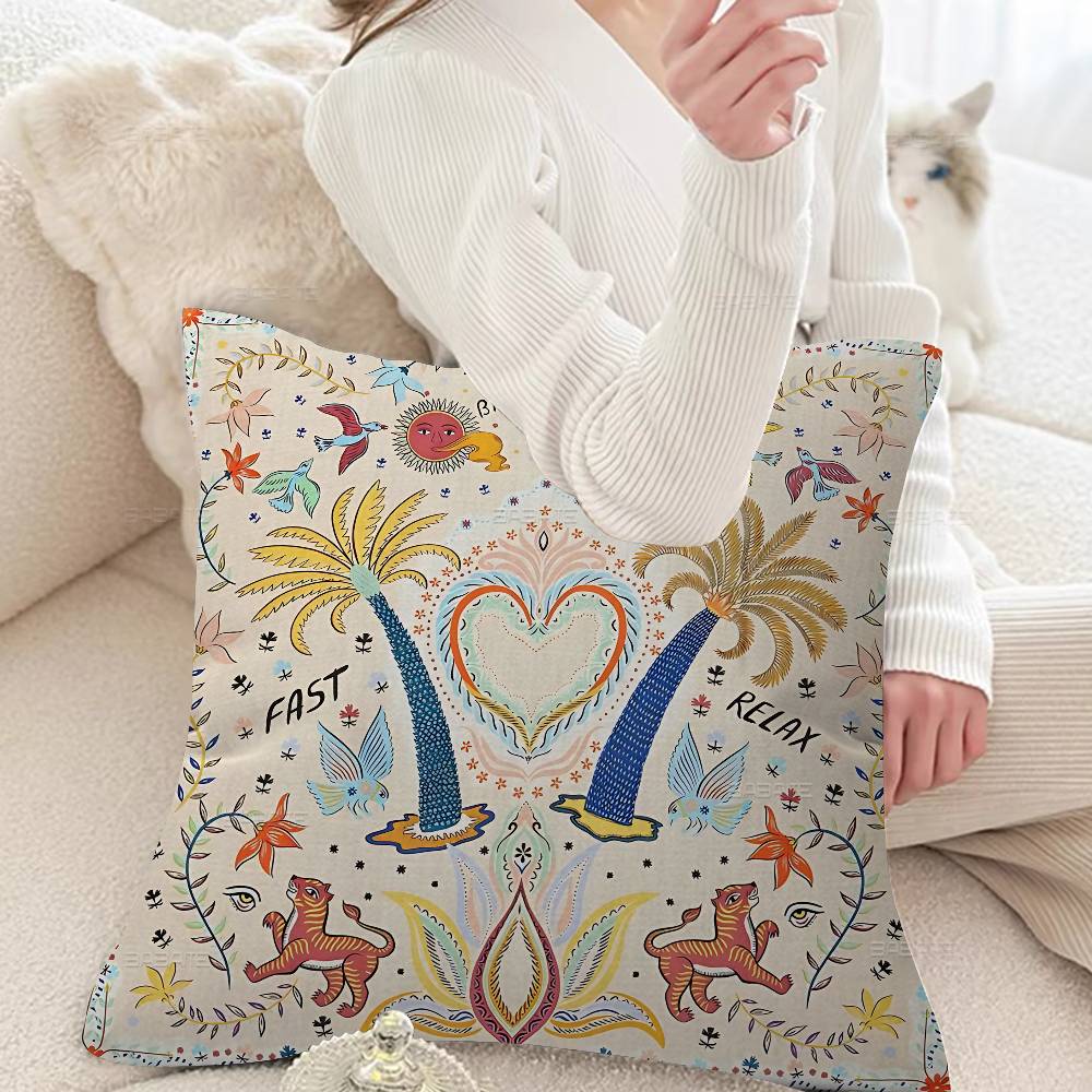 Exotic Animals Abstract Patterns Pillowcase toon Gift Cushion Cover Bedroom Home Sofa Chair Seat Decor pillow case