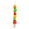 Bird Parrot Toys Natural Wood Chewing Toy Bird Cage Toys Hanging Swing Hammock Climbing Ladders for Small Parakeets