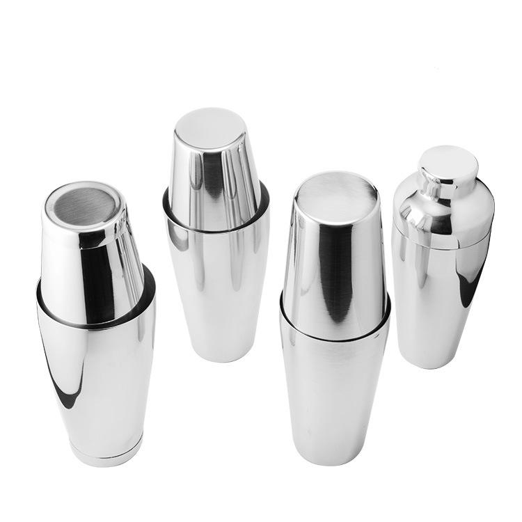 New Boston Stainless Steel Cocktail Shaker, 600/750ml, Bar Tool Cup