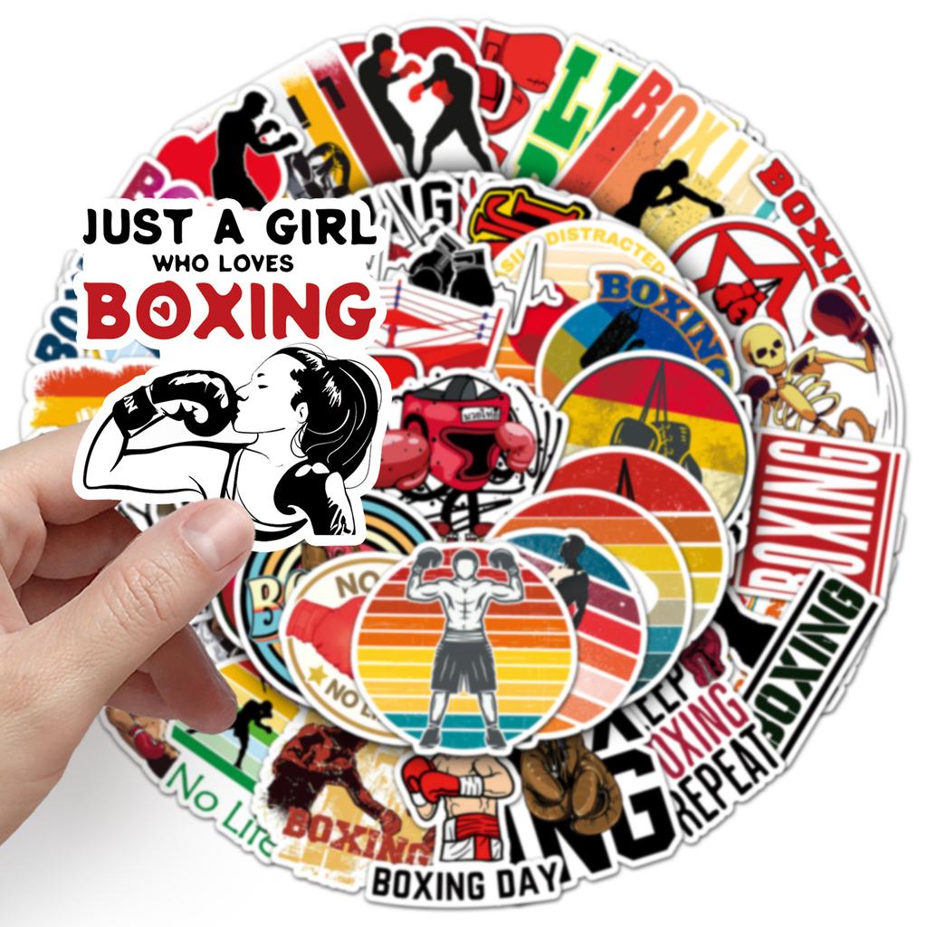 50 Boxen Sport Graffiti Aufkleber Personalisierte Cartoon Sport Dekorative Wasserbecher Koffer Skateboard Aufkleber