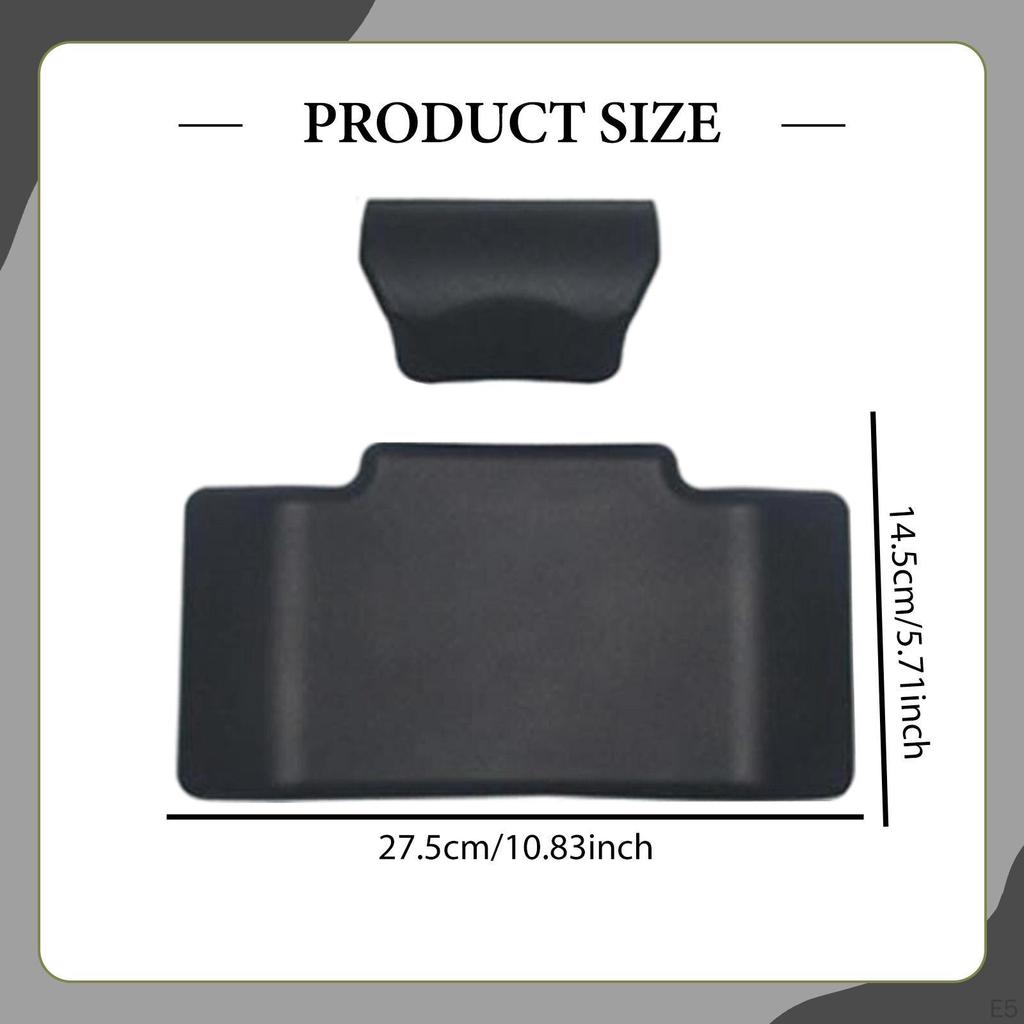 2 Pieces Backrest Cushion Accessories Passenger Sissy Bar Rear Suitcase PU Material