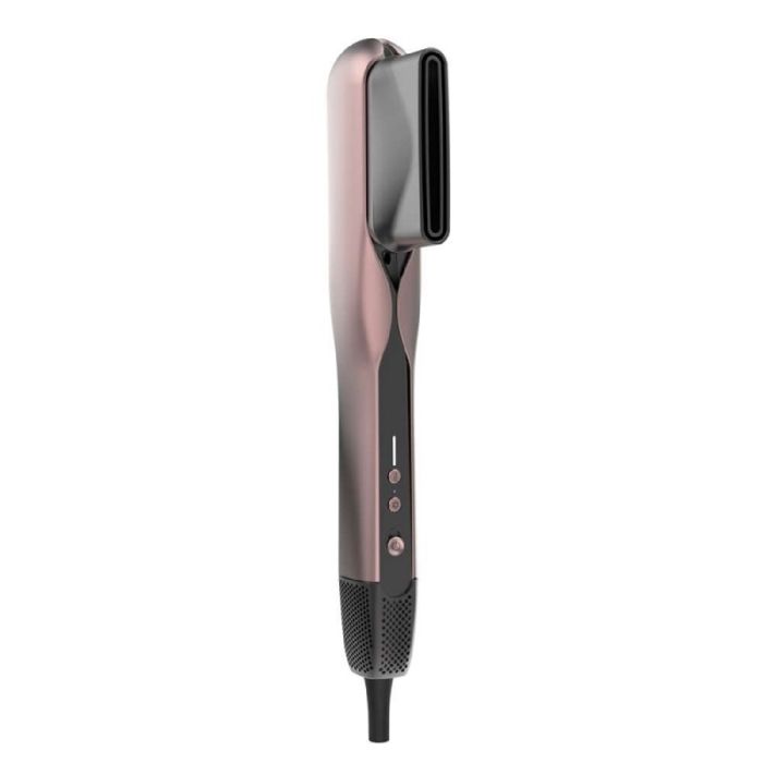 Cecotec Hair Straightener with Air AirLisse 2in1 ForceDry Black. 1000W Airflow 197 M/s 2 Magnetic Heads Frizz-Free