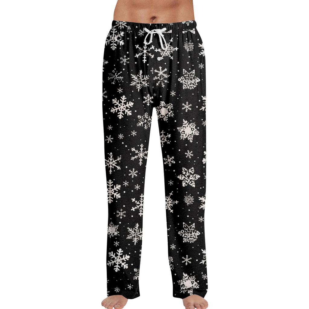 Anime Pajama Pants Sleepwear Casual Drawstring Elastic Waist Pants Comfy Straight Yoga Loose Trousers
