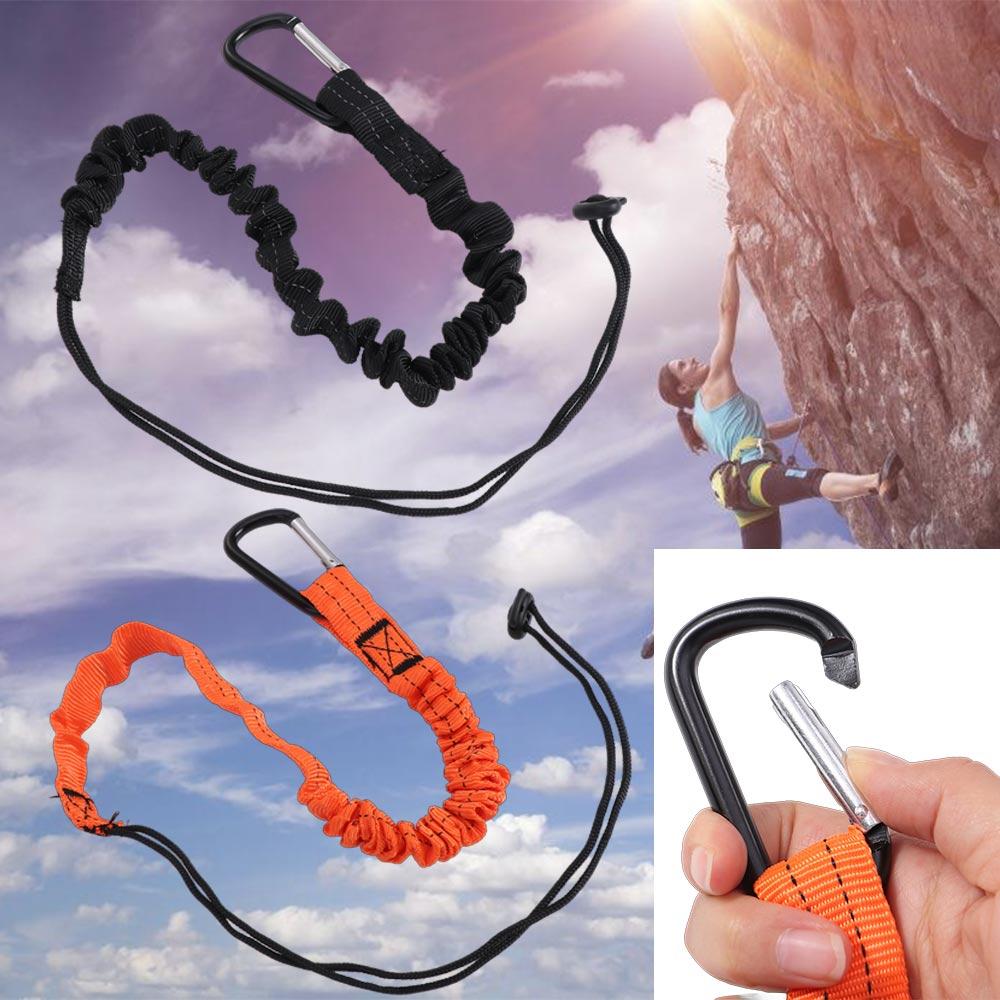 With Carabiner Hook Safety Bungee Tether Anti-Falling Tool Lanyard Tool Safety Rope  Strap Hooks