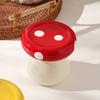 Cute, High-Aesthetic, Personality Mushroom-Shaped Ceramic Toothpick Holder / Cotton Swab Jar / Home Living Room Dental Floss Box