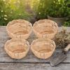 4Pcs Hook Design Bamboo Bird Nest Hand Woven Weaving Bird House Bird Nest With Hook  Cockatiels