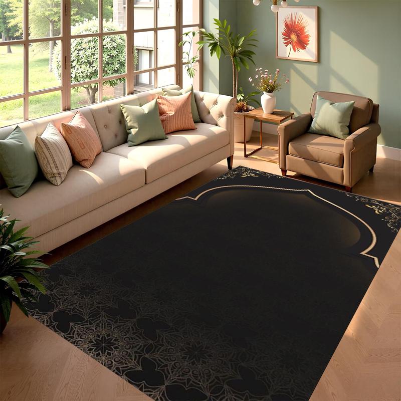 Islamic Architecture Carpet Mat Rug Home Decoration Living Room Bedroom Floor Decor Non Slip Fantasy Style Rugs Bedroom Decor