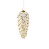 Vintage Gold & Silver Pine Cone Acorn Ornaments for Christmas Tree Decoration
