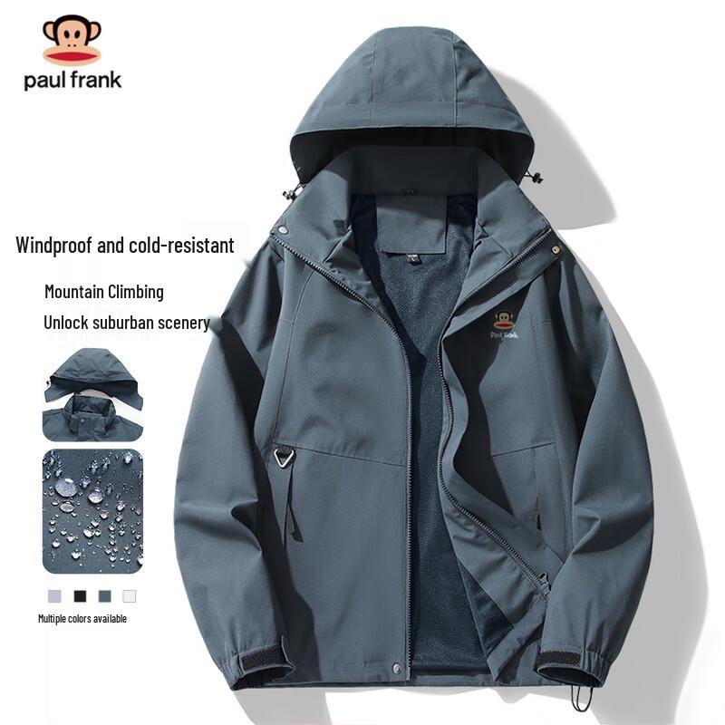 

Paul Frank Men s 2025 Spring/Autumn Outdoor Hooded Jacket 4XL