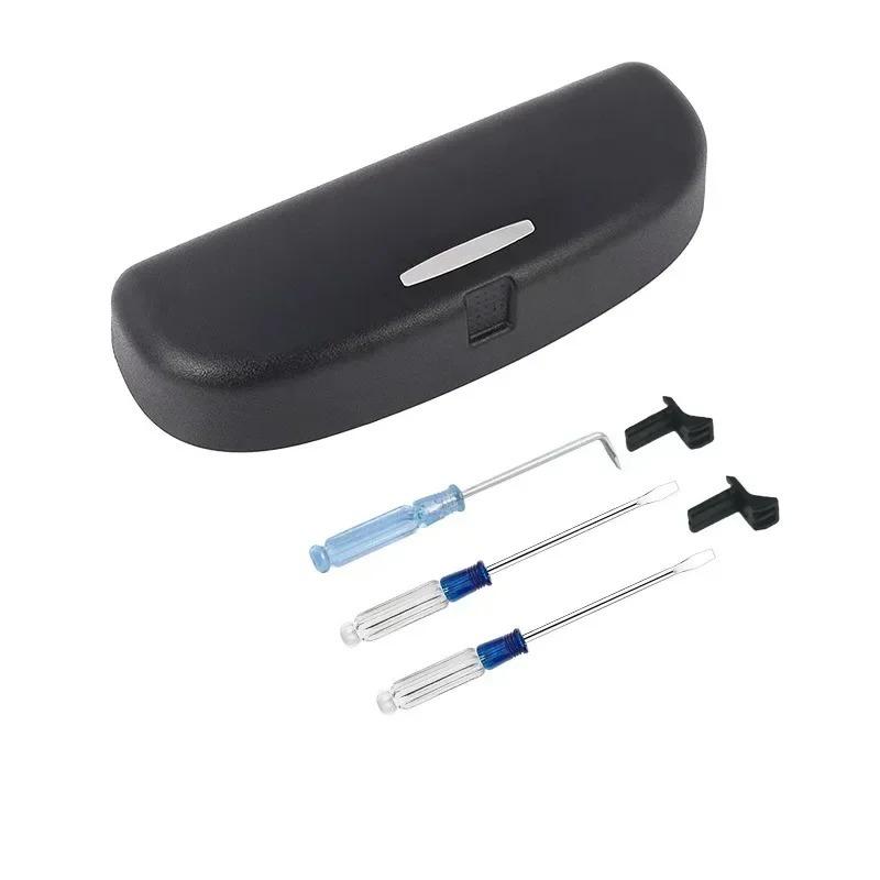 For BMW X5 F15 2013-2018 ABS Black Car Glasses Case Sunglass Holder Box Interior Accessories