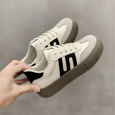Versatile German Training Shoes Women's Shoes 2025 New Spring and Summer Platform White Shoes Retro Forrest Gump Shoes Casual Sports Board Shoes