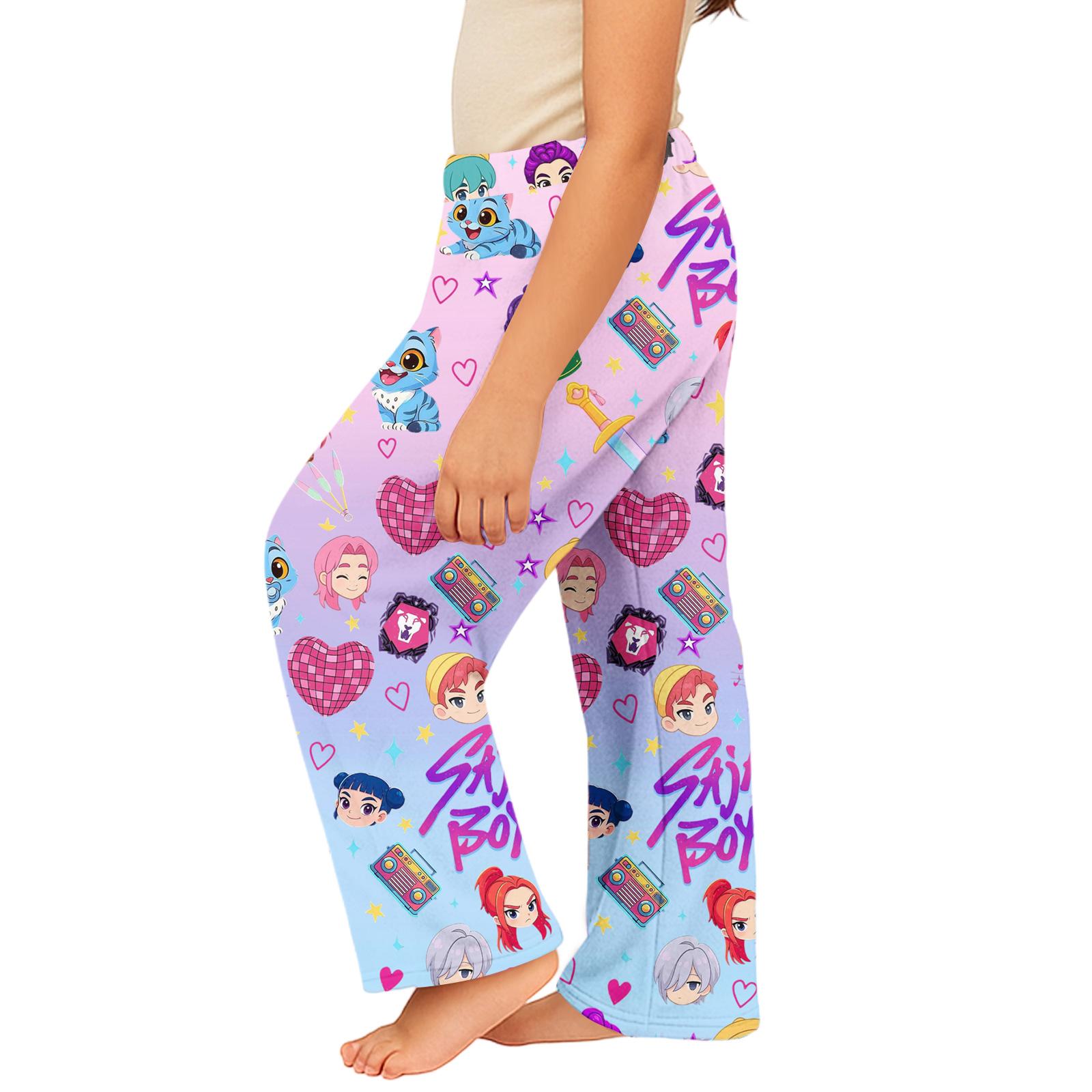 

Детские зимние брюки полной длины с длинным рождественским принтом 120