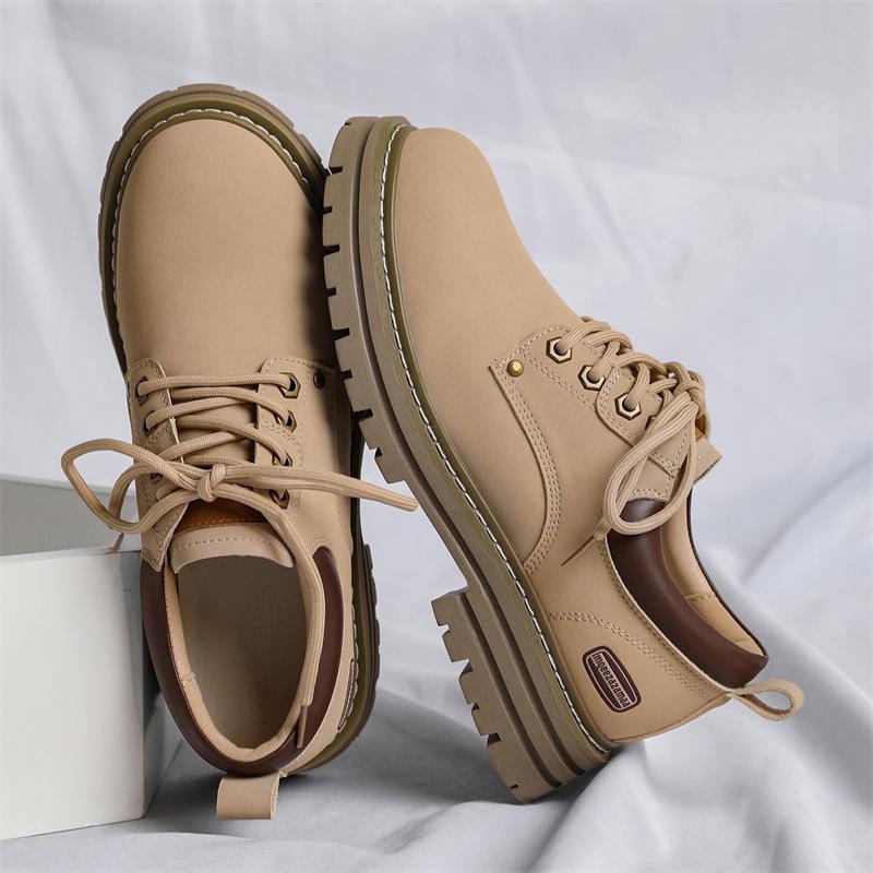 

3189 outdoor tooling shoes British retro short boots spring new waterproof and non-slip boots 44-Size is too large