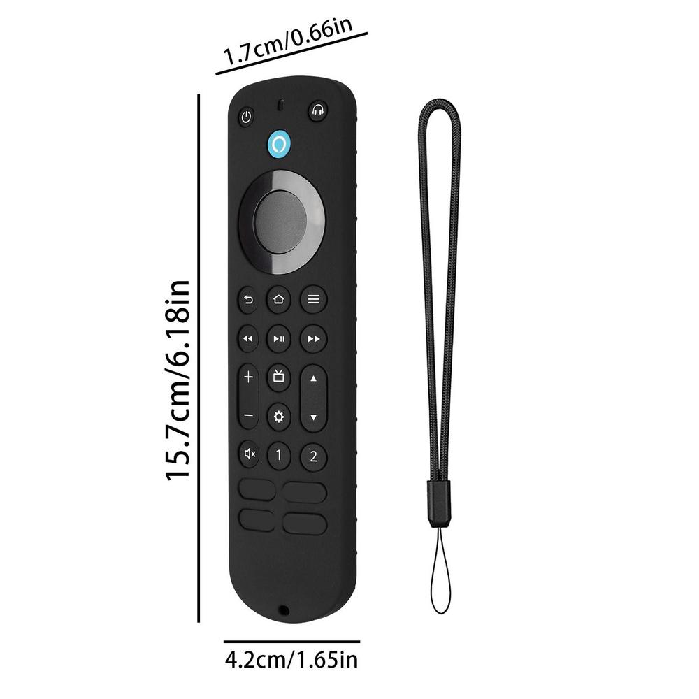 Silicone Remote Contro Case ForAlexa Voice Remote Pro Smart TV Accessories Shockproof Non-slip Protective Cover Remote Shell