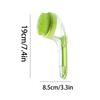 Pet Bath Massage Brush Soft Silicone Bristle Scrubbing Cleaner with Ergonomic Handle for Indoor Outdoor Bathing Shower Spa