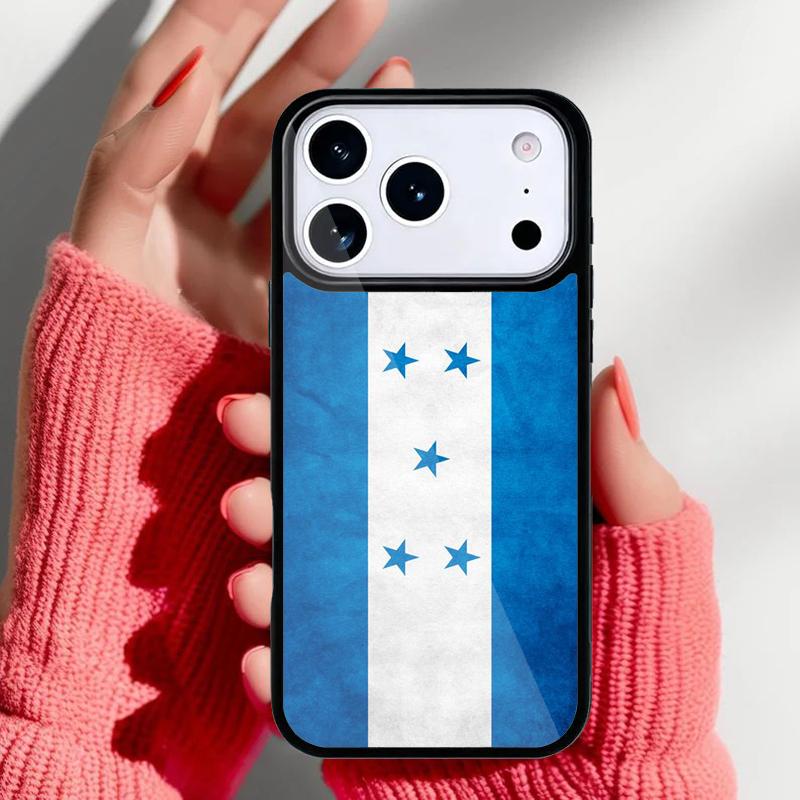 Honduras Flag Soft Phone Case for iPhone 17 16 15 14 13 Pro Max Back Cover for 12 11 Pro Coque