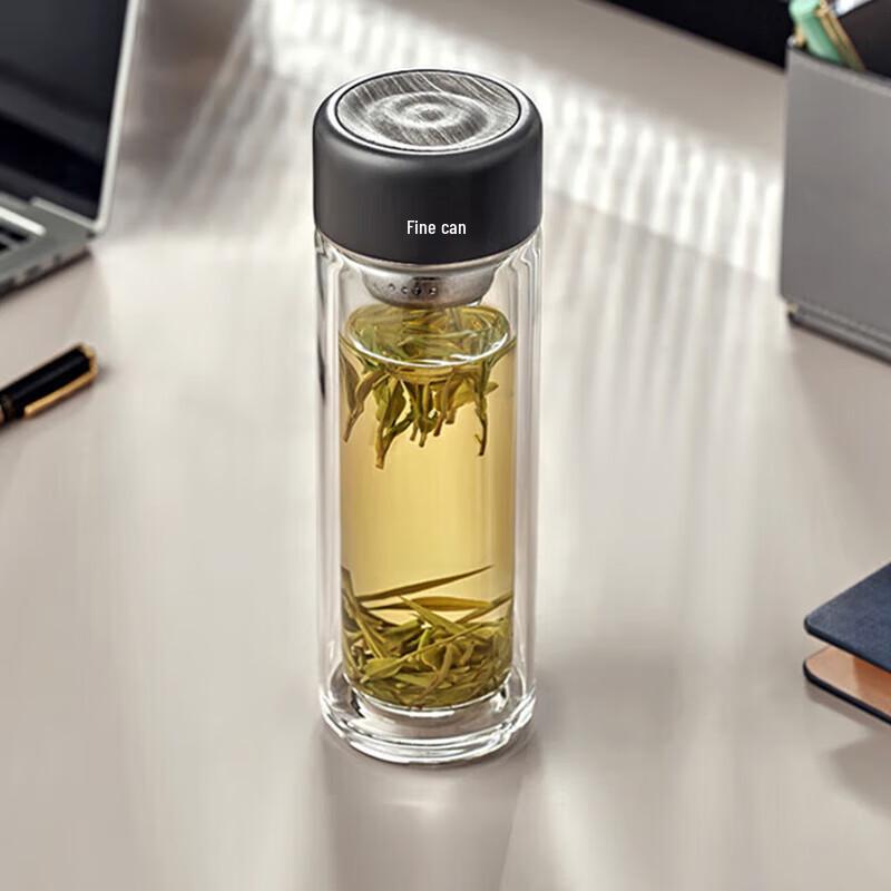 FUGUANG FU+ Nature Series Portable Double-Layer Glass Cup