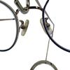 Used FURLA Glasses Titanium Smoky Blue Round Crown Panto