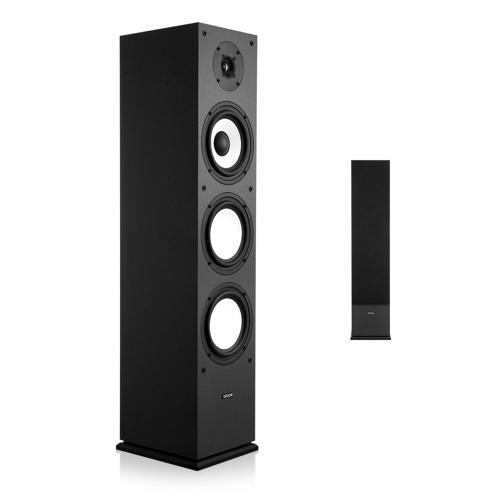 VEVOR Passive Floorstanding Speaker, 2-Way, Floor-Standing