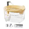 Automatic Cat Water Fountain Quiet Circulating Pet Drinking Bowl with Dual Filtration System USB Charging 1.5L BPA-Free Plastic Water Dispenser