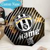 Custom Name Umbrella Juventus Football Club Umbrella 8-Frame for Travel, Camping, Casual Lightweight Portable, Essential for Family Gifts
