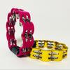 Jingle Tambourine 1Pcs Petal Shaped Percussion Handheld Instrument For Adults School Music Class Family Party
