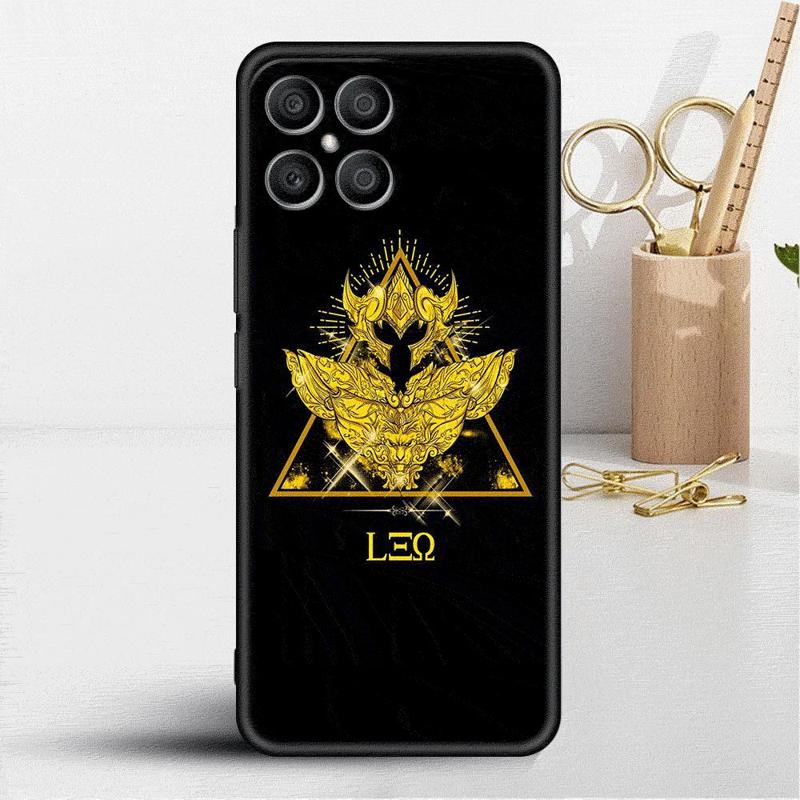 Anime Saint Seiya Logo Case For Honor X8 X8a 90 X9a 8X 70 50 20 Magic5 Pro 9X P60 P50 Black Soft Phone Funda