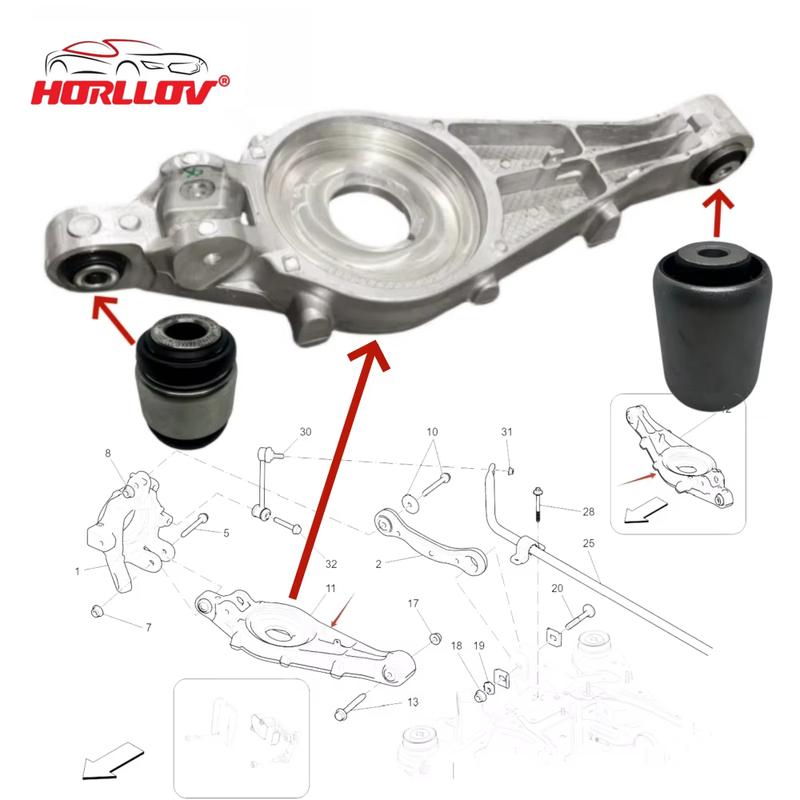 670037295 670037293 Rear Control Arm Bushing for Maserati Levante Rear Swing Arm Bushing Suspension Series Auto Parts