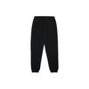 Li-Ning Daily Prosperity Series Sports Lifestyle New Year Theme Solid Color Label Elastic Cuff Knitted Sports Pants Men Bottoms Black AKLT017-4