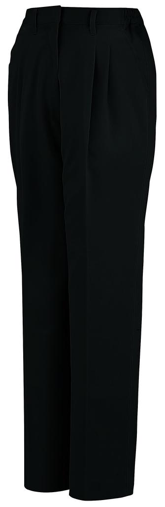 COCOS Nobuoka AS-1524 Women's Two-pleat Pants, Black, Size M
