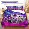 Mandala Pattern Bedding Quilt Set Quilt Cover Pillowcase Home Decoration Gift (1 * duvet cover + 2 * pillowcase, without core)