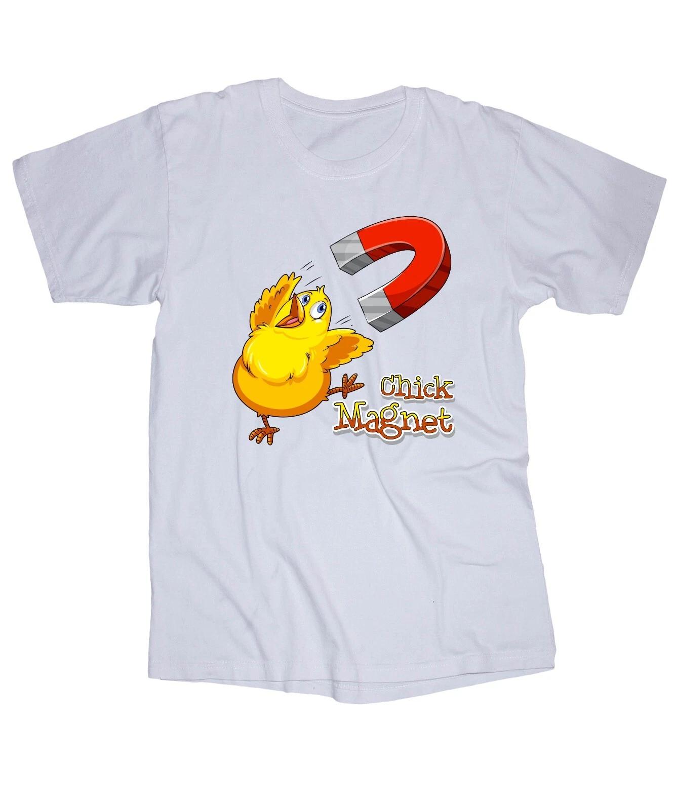 Chick Magnet white T-shirt Chicken Humor Funny shirt XL