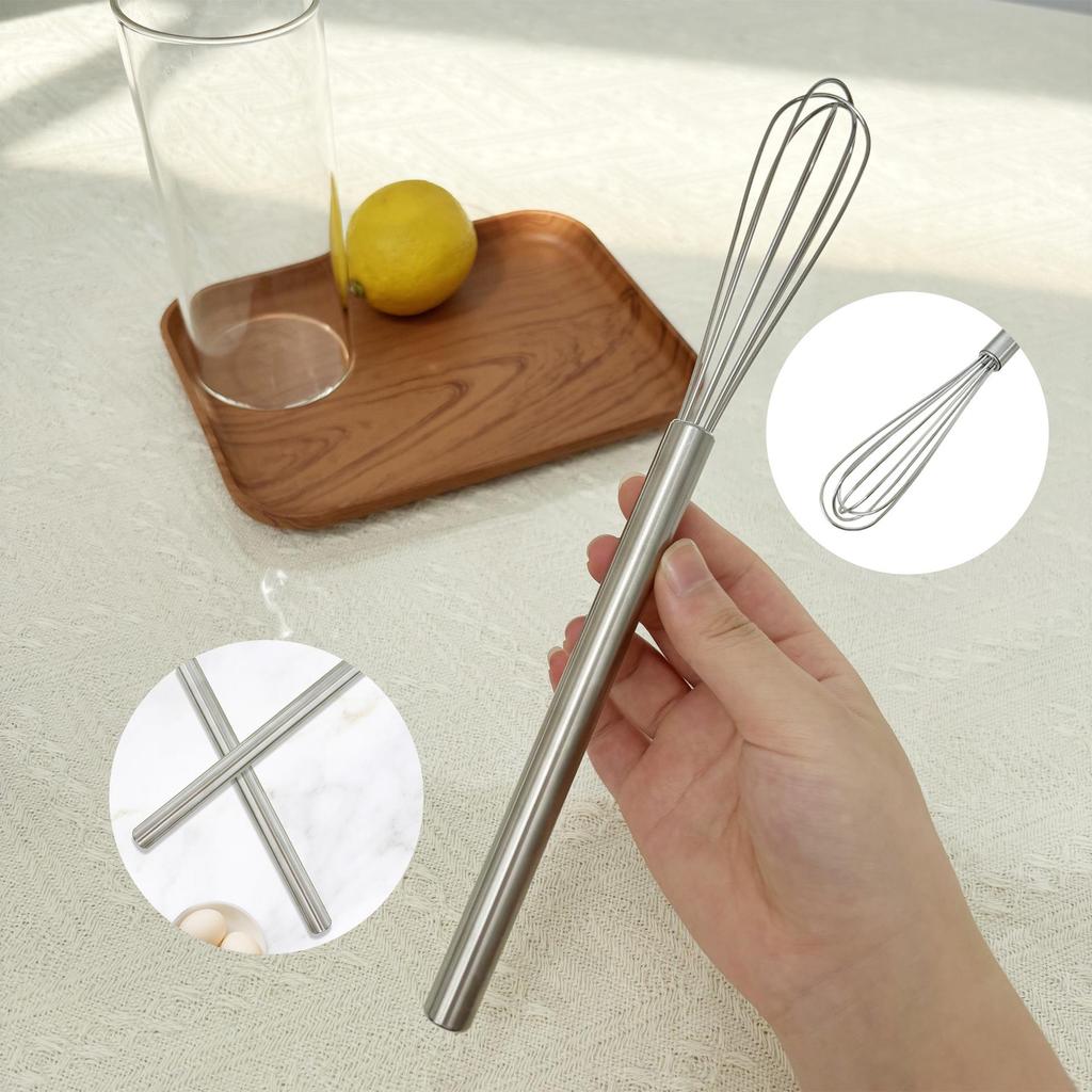 304 Stainless Steel Long Handle Egg Beater & Whipper